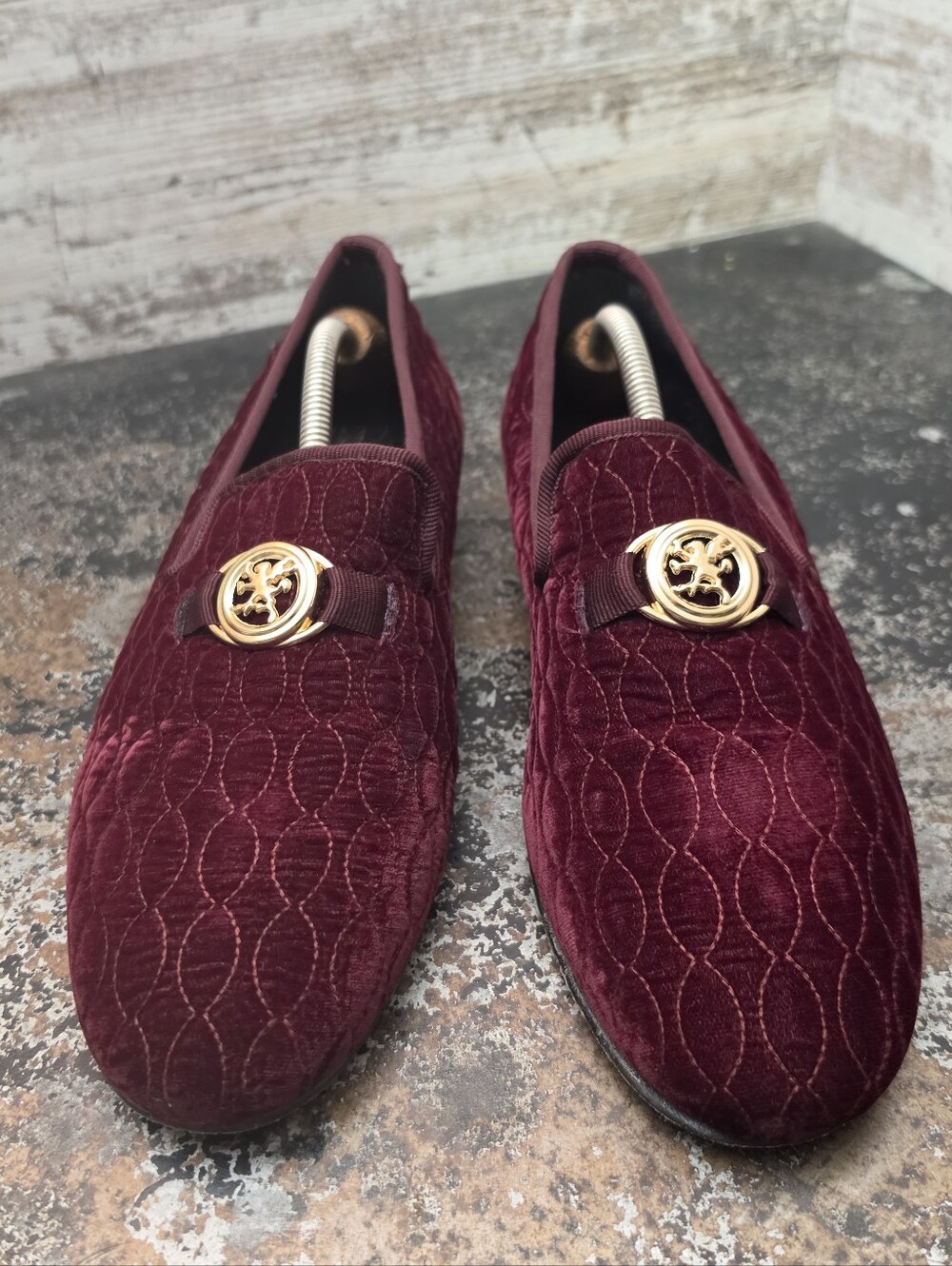 Mens Stacy Adams Valet Bit Loafers Slippers Shoes Sz 9.5 Used 25166 601 Velour